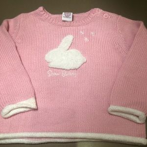Gymboree pink bunny Snow Bunny sweater pullover 18-24 mos or 2T NWT